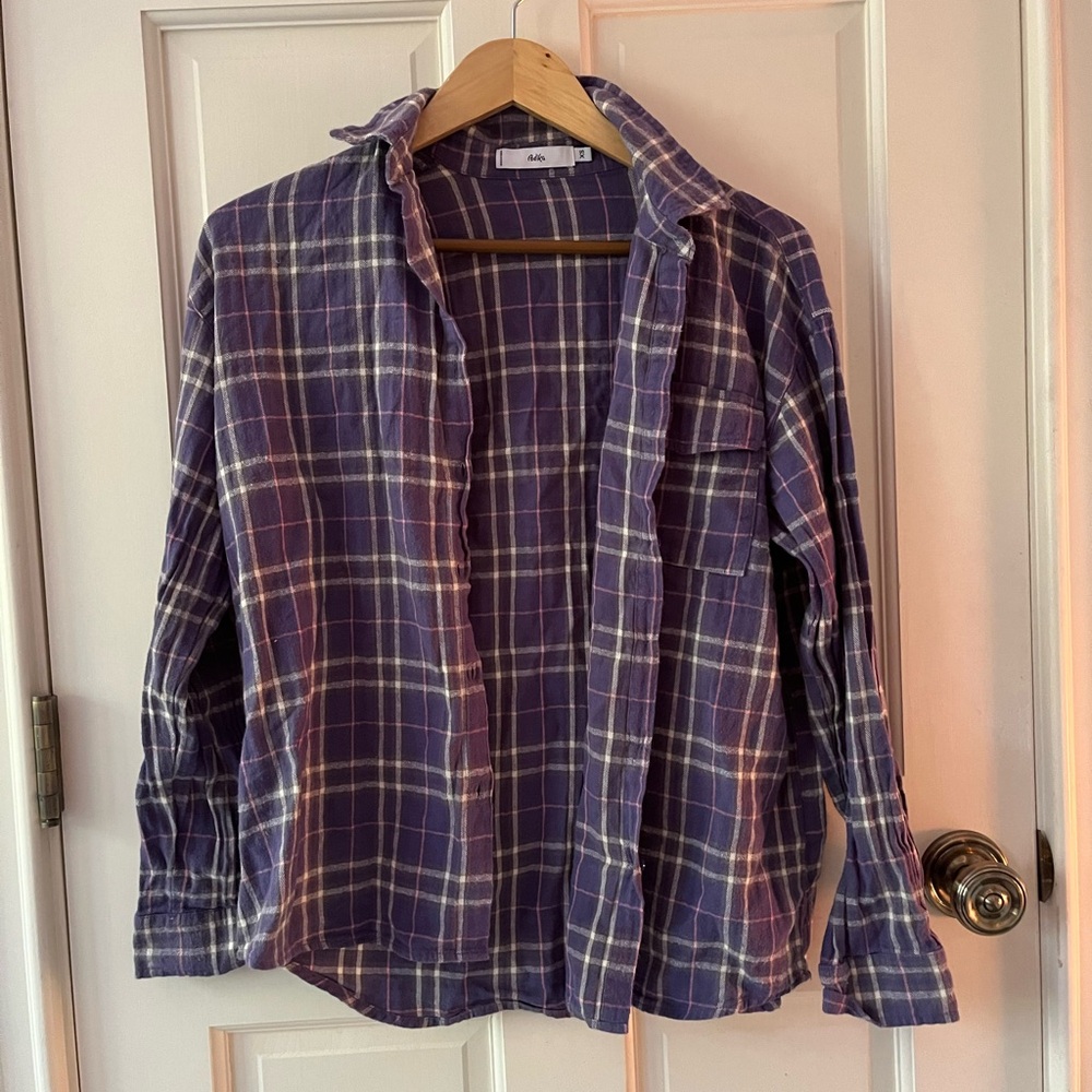 Purple Adika flannel